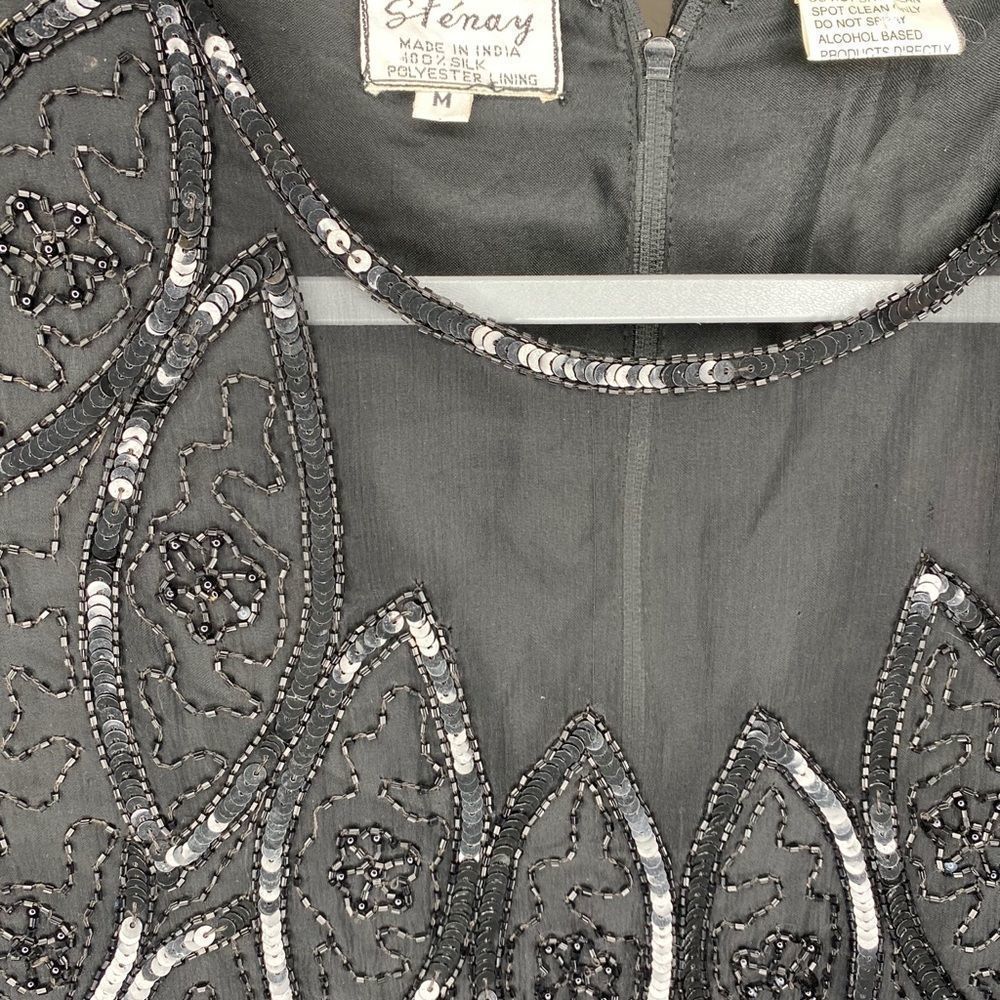 Steamy vintage beaded blouse Medium - Picture 2 of 7